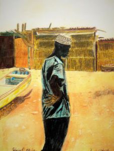 Voir le détail de cette oeuvre: un villageois de Mbour (senegal)